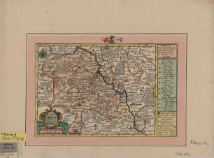 Karte des Amtes Torgau, ca. 1:230 000, Kupferstich, um 1750