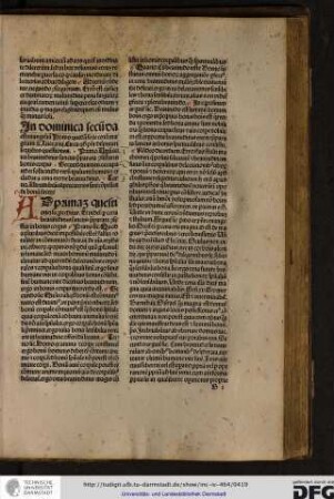 In dominica secunda est evangelium Homo quidam fecit cenam magnam etc. Luce xiiii, circa quod possunt disputari sequentes questiones...