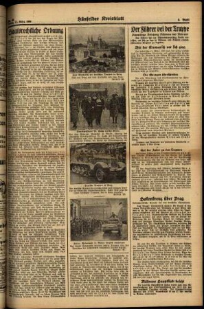 Zweite Ausgabe vom Freitag, den 17. März 1939.
