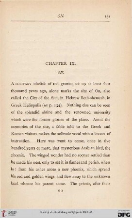 Chapter IX: On