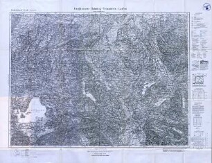 Reichskarte: Einheitsblatt 156 (1cm Karte) Burghausen - Haiming - Traunstein - Laufen