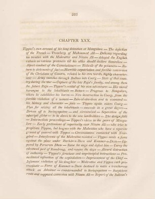 Chapter XXX. Tippoo's own account of his long detention at Mangalore - ...
