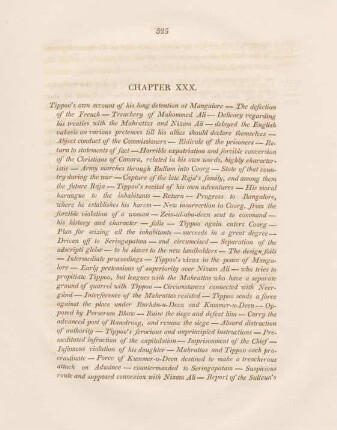 Chapter XXX. Tippoo's own account of his long detention at Mangalore - ...
