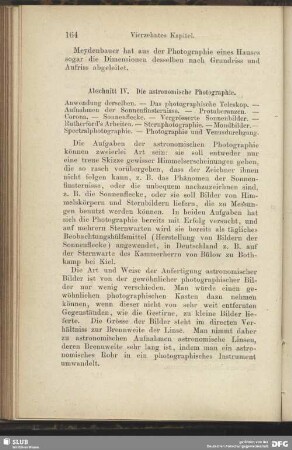 Abschnitt IV. Die astronomische Photographie.