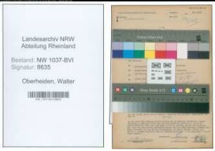 Entnazifizierung Walter Oberheiden , geb. 19.03.1900 (Direktor)