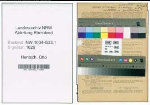 Entnazifizierung Otto Hentsch , geb. 25.06.1900 (Studienrat)