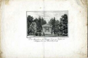 Grafik "Das Mausoleum der Königin Luise von Preußen im Schloßgarten zu Charlottenburg"