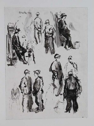 Im Stahlwerk (Blatt mit Figuren)