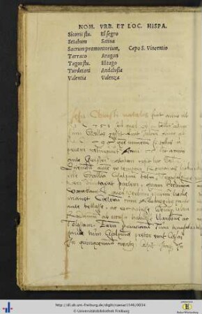 Handschriftliche Anmerkung.