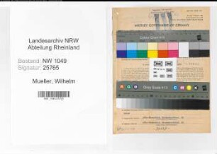 Entnazifizierung Wilhelm Mueller , geb. 28.12.1898 (Bahnsekretaer)