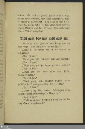 Nicht ganz bös und nicht ganz gut