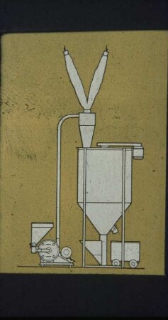 Schemazeichnung: Lagertechnik, Trocknungstechnik, Umlauftrockner