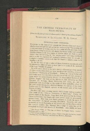 The Chinese Viceroyalty of Manchuria.