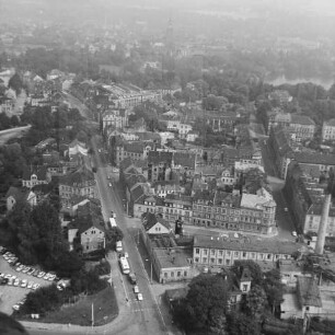 Wohnbebauung zwischen Reichenbacher- und Scheringerstraße in Zwickau : Blickrichtung Osten