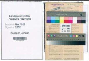 Entnazifizierung Johann Kuepper , geb. 14.09.1895 (Gaertner)