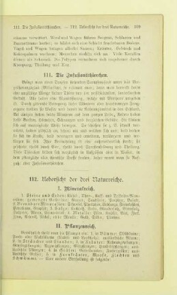 Uebersicht der drei Naturreiche
