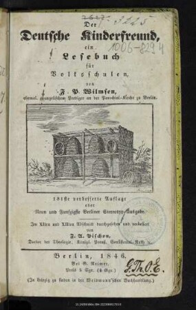 Der deutsche Kinderfreund : ein Lesebuch für Volksschulen