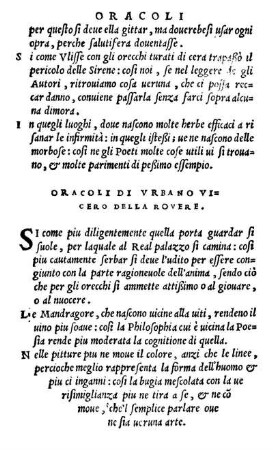 Oracoli Di Vrbano Vicero Della Rovere.