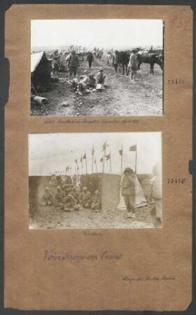 Türk. Kavallerie im Biwak s. Jerusalem