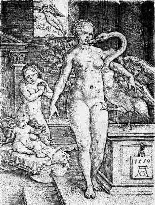 Herkules in der Wiege und Leda mit dem Schwan