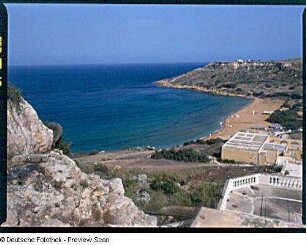 Ramla Bay (Bucht Ir-Ramla) mit Restaurant
