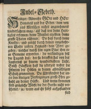 Jubel-Gebeth