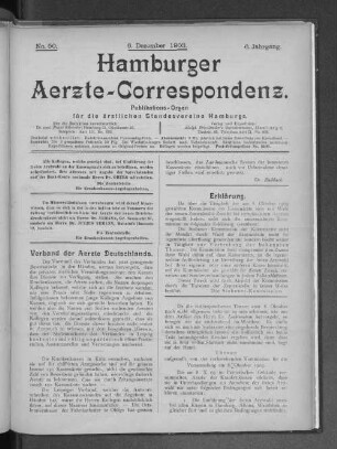 Verband der Aerzte Deutschlands.