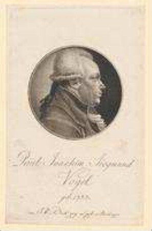 Paul Joachim Sigmund Vogel; geb. 1753
