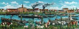 Der Hafen Wittenberge historisch