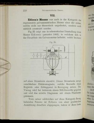 VII. [Galvanometrische Messer]
