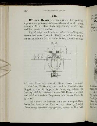 VII. [Galvanometrische Messer]