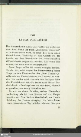 VIII. Etwas Vom Laster