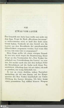 VIII. Etwas Vom Laster