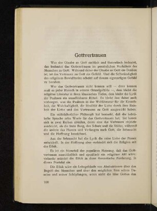 Gottvertrauen