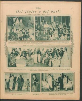 Del teatro y del baile