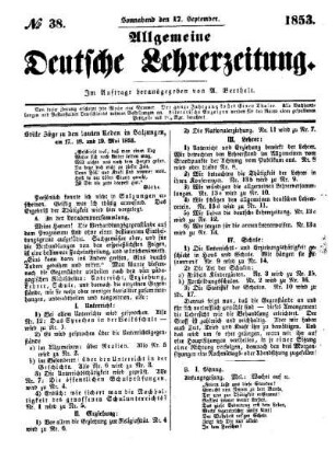Stille Züge zu den lauten Reden in Salzungen am 17., 18. und 19. Mai 1853 : (Schluß folgt)