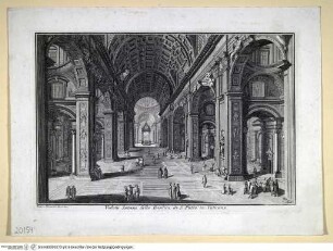 Vatikan, Sankt Peter, Inneres - Veduta Interna della Basilica di S. Pietro in Vaticano.