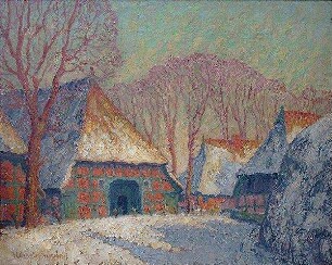Bauernhof im Schnee