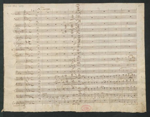 Der erste Ton. Auszüge; Coro, orch; Es-Dur; J 58; WeV B.2