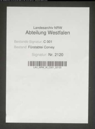 Streitigkeiten zwischen Corvey und Waldeck über die Lehngüter