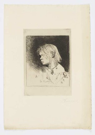 La pouparde, aus: Emile Cardon, "L’eau-forte en 1879: sixième année: trente eaux-fortes originales et inédites par trente des artistes les plus distingués", Paris 1879