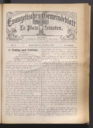 No. 41. 11. Oktober 1916. 22. Jahrgang