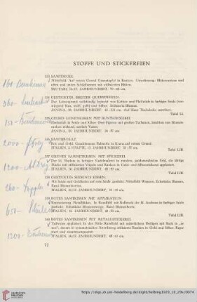 Stoffe und Stickereien (Nr. 333-369)