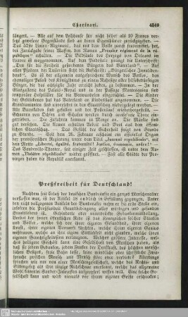 Preßfreiheit für Deutschland!