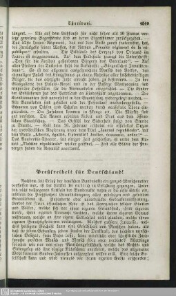 Preßfreiheit für Deutschland!
