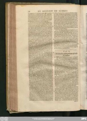 Cap. X. De rationibus, quibus probatur descensus in Limbum.
