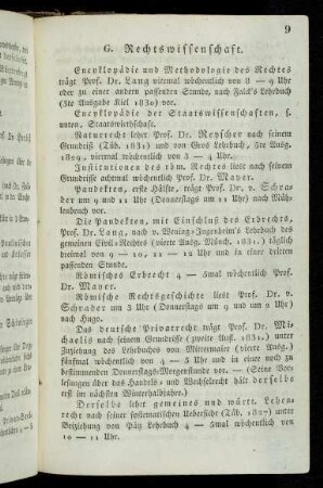 9-11, G. Rechtswissenschaft