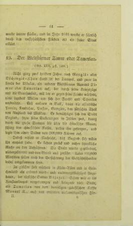 19. Der Weltstürmer Timur oder Tamerlan