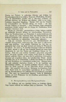 6. Religionskrieg und Religionsfriede