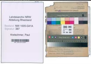 Entnazifizierung Paul Kretschmer , geb. 08.06.1895 (Krim.Sekretaer)